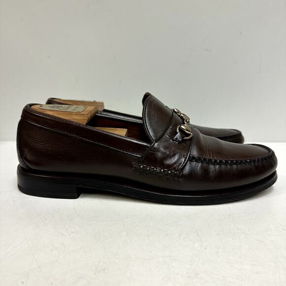 NEW HEELS Rancourt & Co. Horsebit Loafer Dark Brown Calf Made in USA Men's 9.5 - Picture 4 of 13